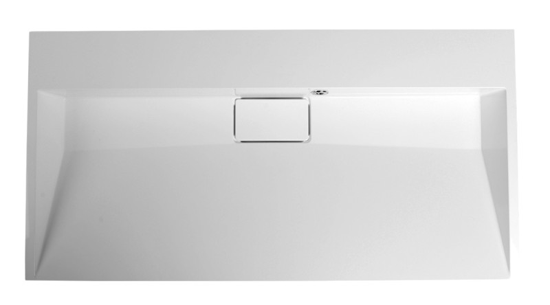 AMUR umyvadlo, litý mramor, 90x46cm, kryt výpusti, bez otvoru, bílá 55032-0